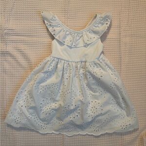 Blueberi Boulevard Light Blue Eyelet Dress